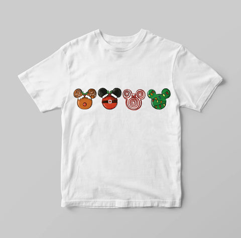 DTF Full Color TShirt Transfer - Christmas Mouse Ears