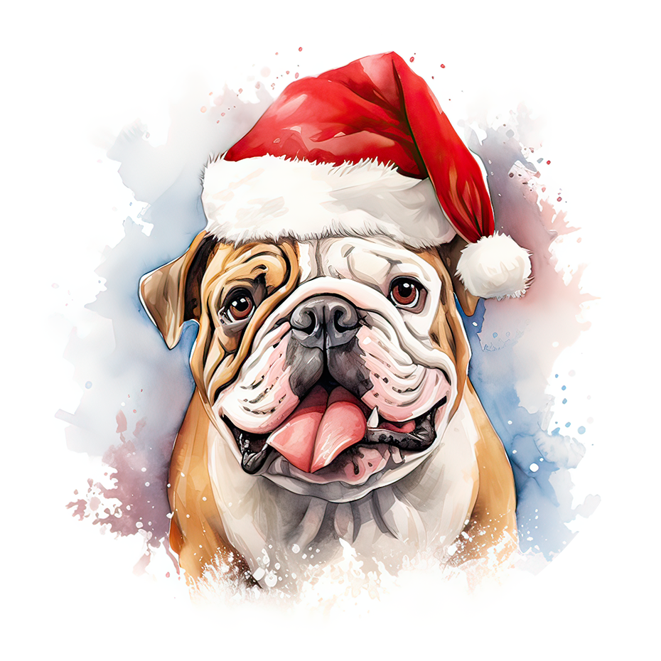 3" Ornament UV DTF Decal - Bulldog