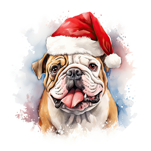 3" Ornament UV DTF Decal - Bulldog