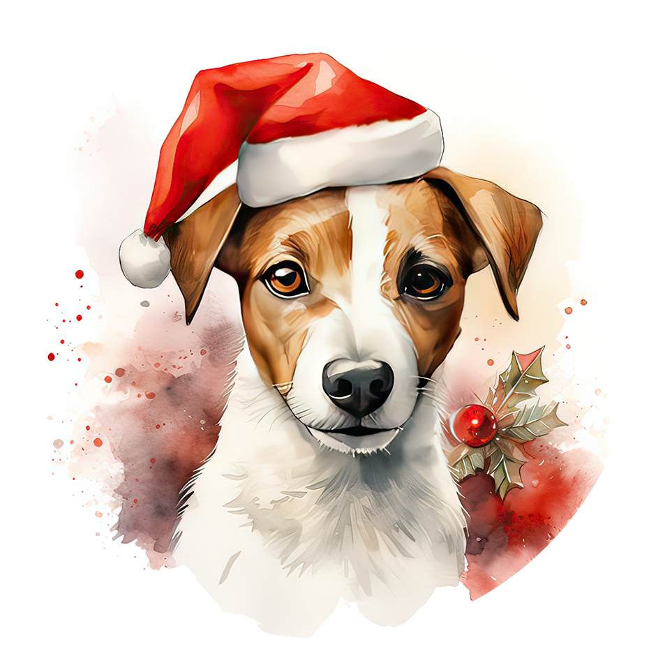 3" Ornament UV DTF Decal - Jack Russell