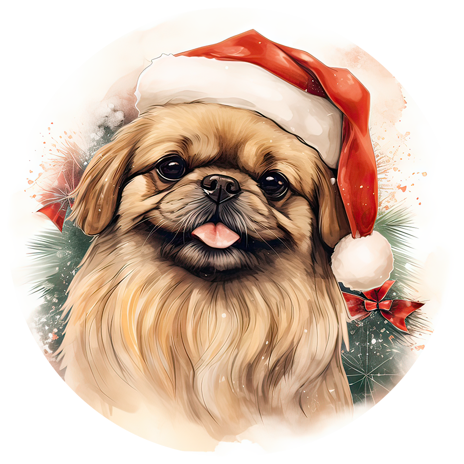 3" Ornament UV DTF Decal - Pekingese