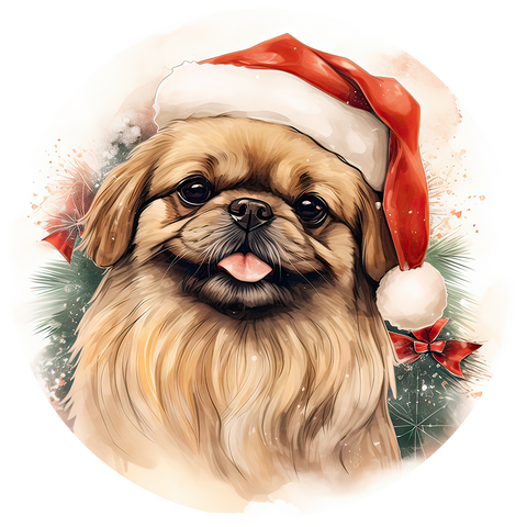 3" Ornament UV DTF Decal - Pekingese