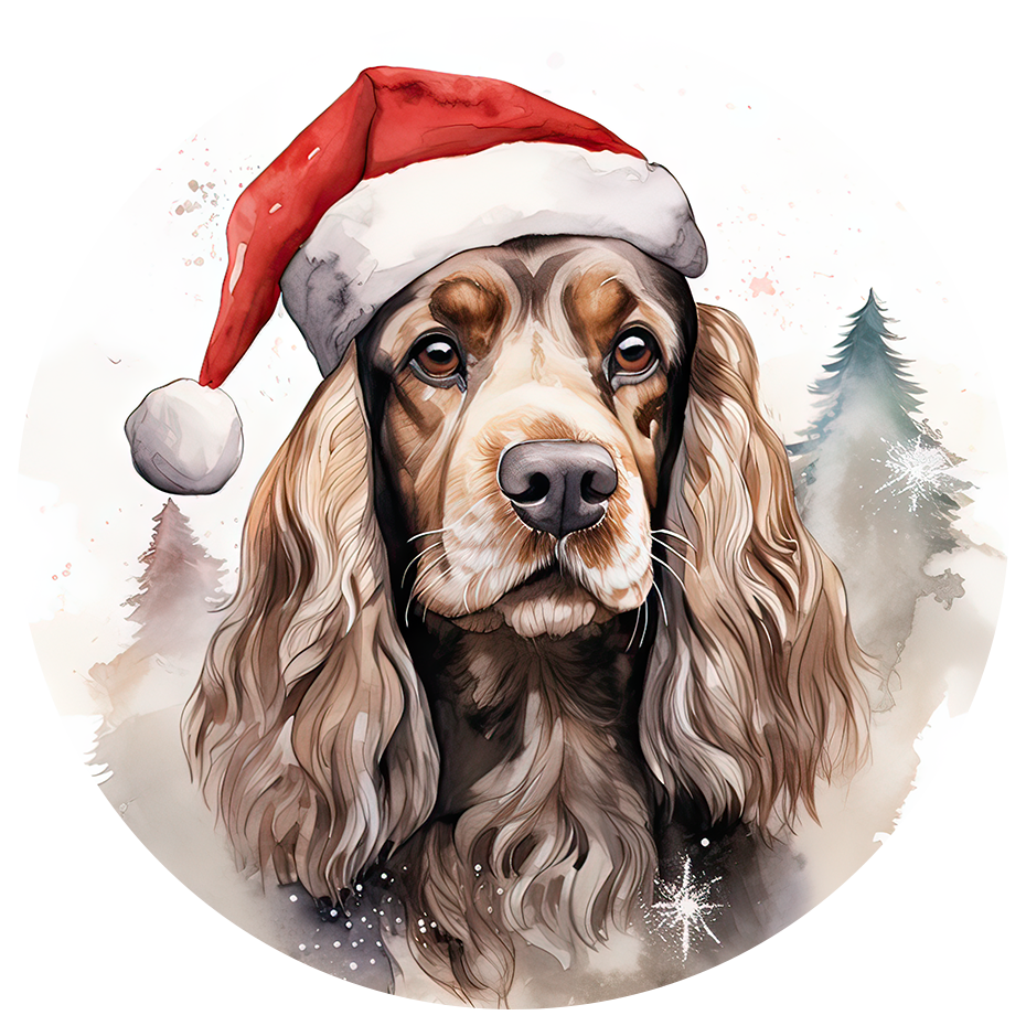 3" Ornament UV DTF Decal - Cocker Spaniel