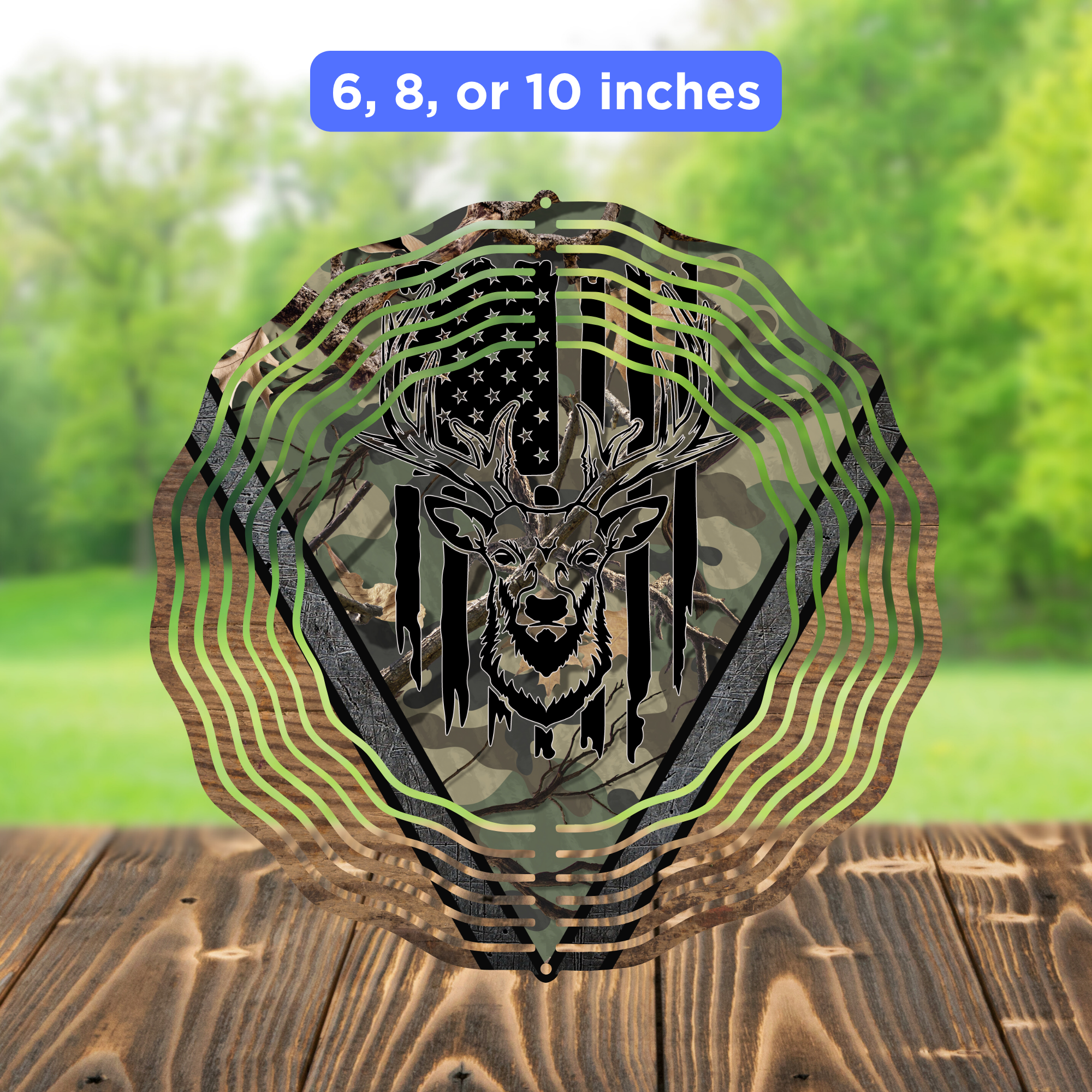 Wind Spinner Sublimation Sheet - Hunting Deer Flag