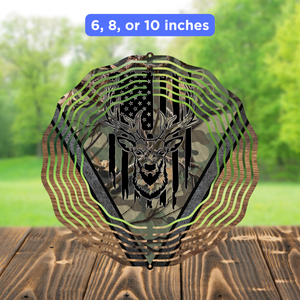 Wind Spinner Sublimation Sheet - Hunting Deer Flag