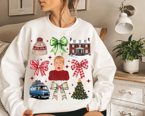 DTF Full Color TShirt Transfer - Coquette Home Alone