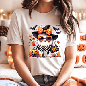 DTF Full Color Transfer - Cute Boo-jie Witch Ghost
