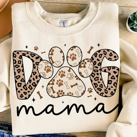 DTF Full Color TShirt Transfer - Dog Mama Cheetah Paw