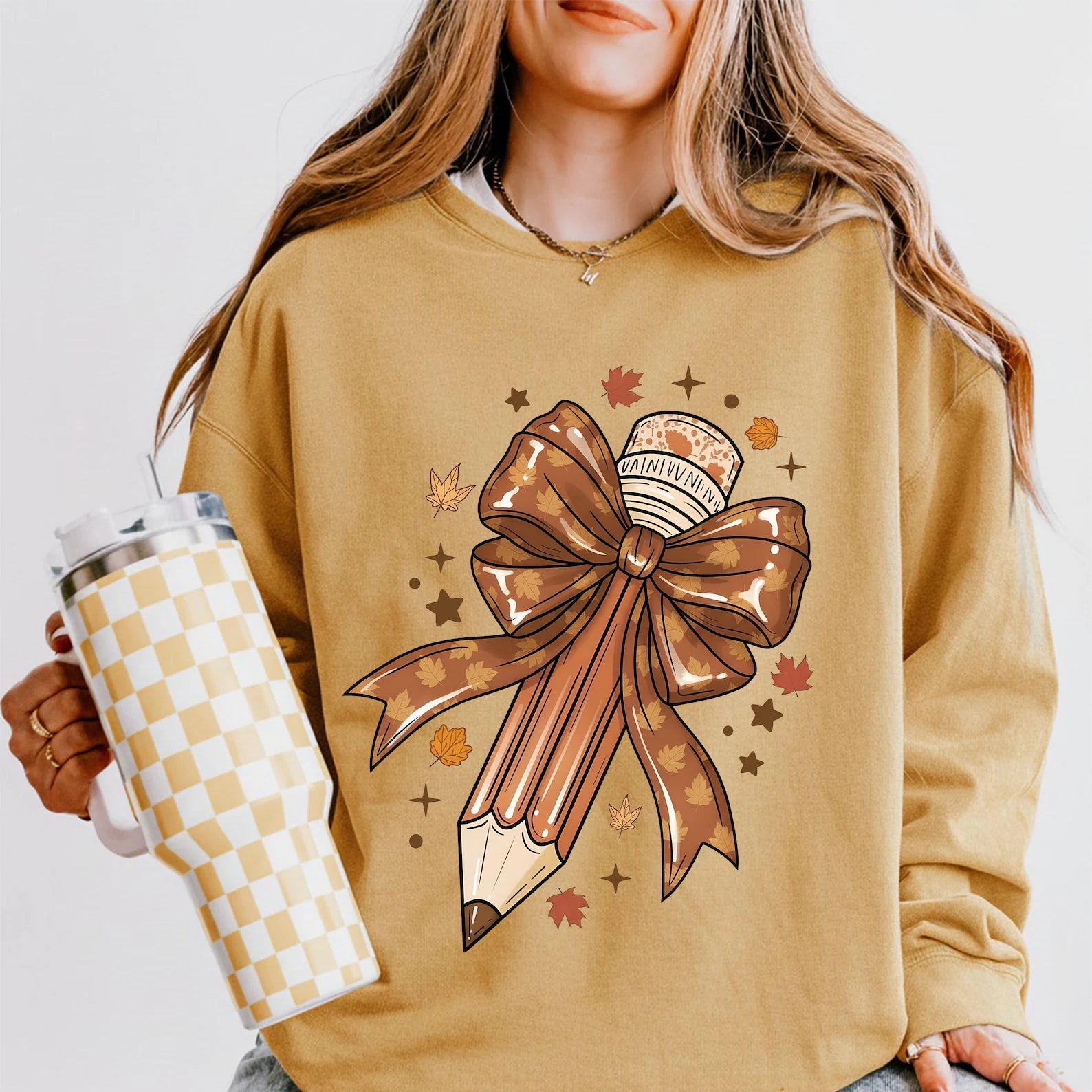 DTF Full Color TShirt Transfer - Fall Pencil