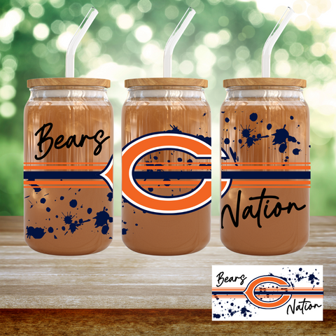 16oz UV DTF Wrap - Bear
