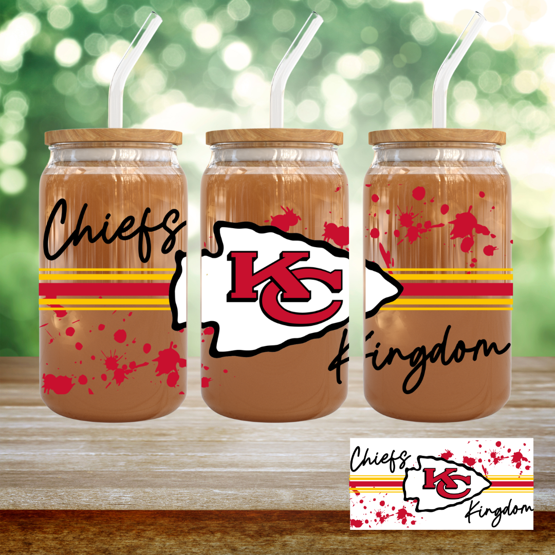 16oz UV DTF Wrap - Chiefs