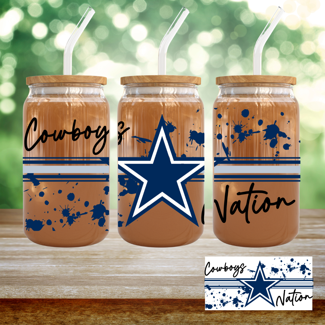 16oz UV DTF Wrap - Cowboys