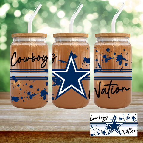 16oz UV DTF Wrap - Cowboys