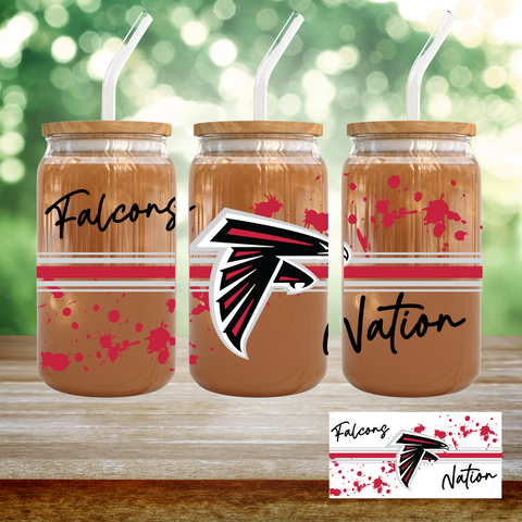 16oz UV DTF Wrap - Falcons