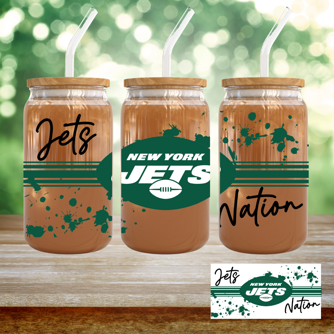 16oz UV DTF Wrap - Jets