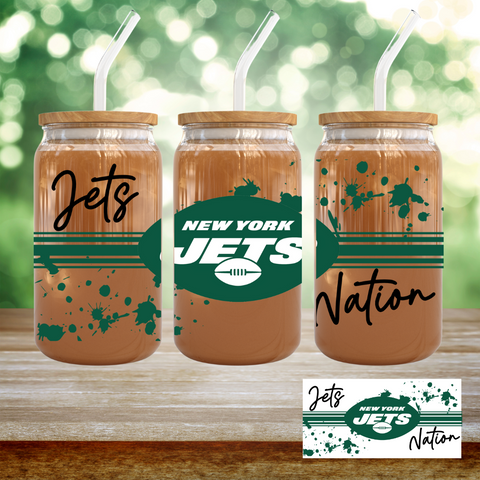 16oz UV DTF Wrap - Jets