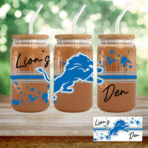 16oz UV DTF Wrap - Lions