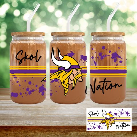 16oz UV DTF Wrap - Skol Nation