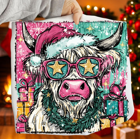 DTF Full Color TShirt Transfer - Bright Painted Cow