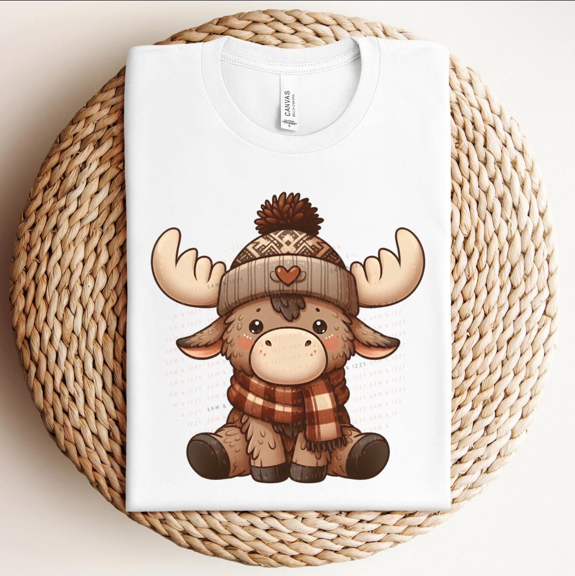 DTF Full Color TShirt Transfer - Cute Moose