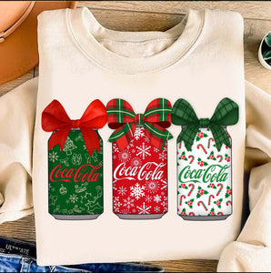 DTF Full Color TShirt Transfer - Christmas Colas