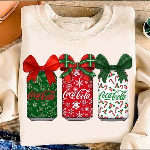 DTF Full Color TShirt Transfer - Christmas Colas