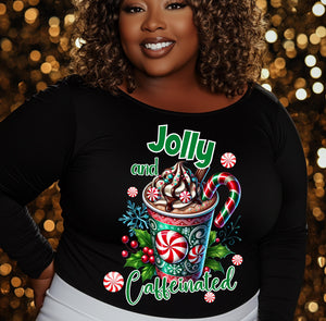 DTF Full Color TShirt Transfer - Jolly and Caffeinated Candies