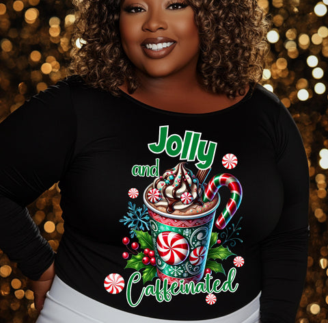 DTF Full Color TShirt Transfer - Jolly and Caffeinated Candies