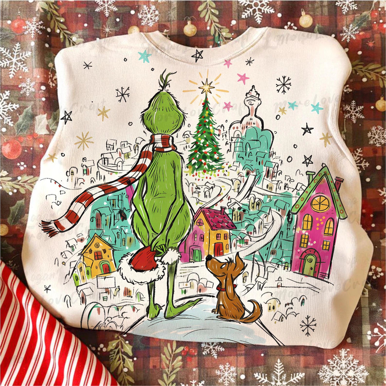 DTF Full Color TShirt Transfer - G Looking At Town