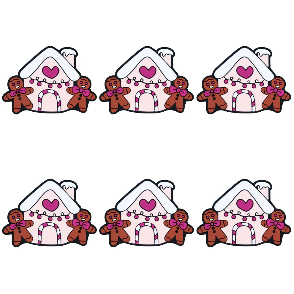 Silicone Focal - Pink Gingerbread House