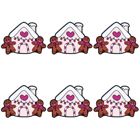 Silicone Focal - Pink Gingerbread House