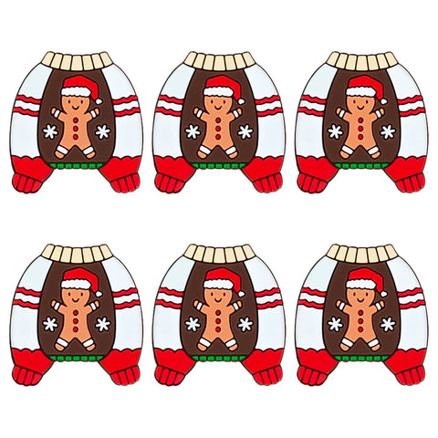 Silicone Focal - Gingerbread Christmas Sweater
