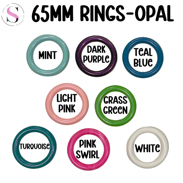 65mm Silicone Ring - Opal