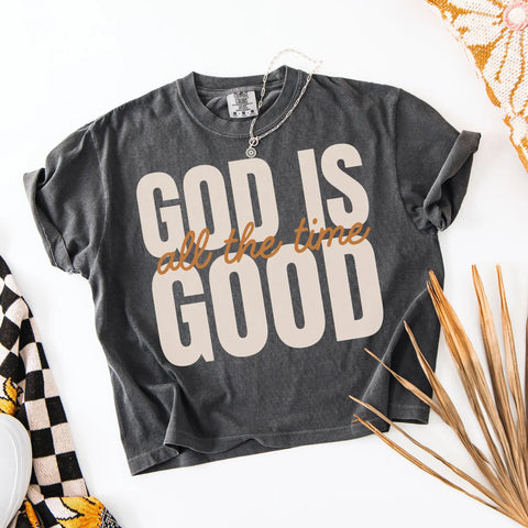 DTF Full Color Transfer - God Is Good All The Time Block & Script