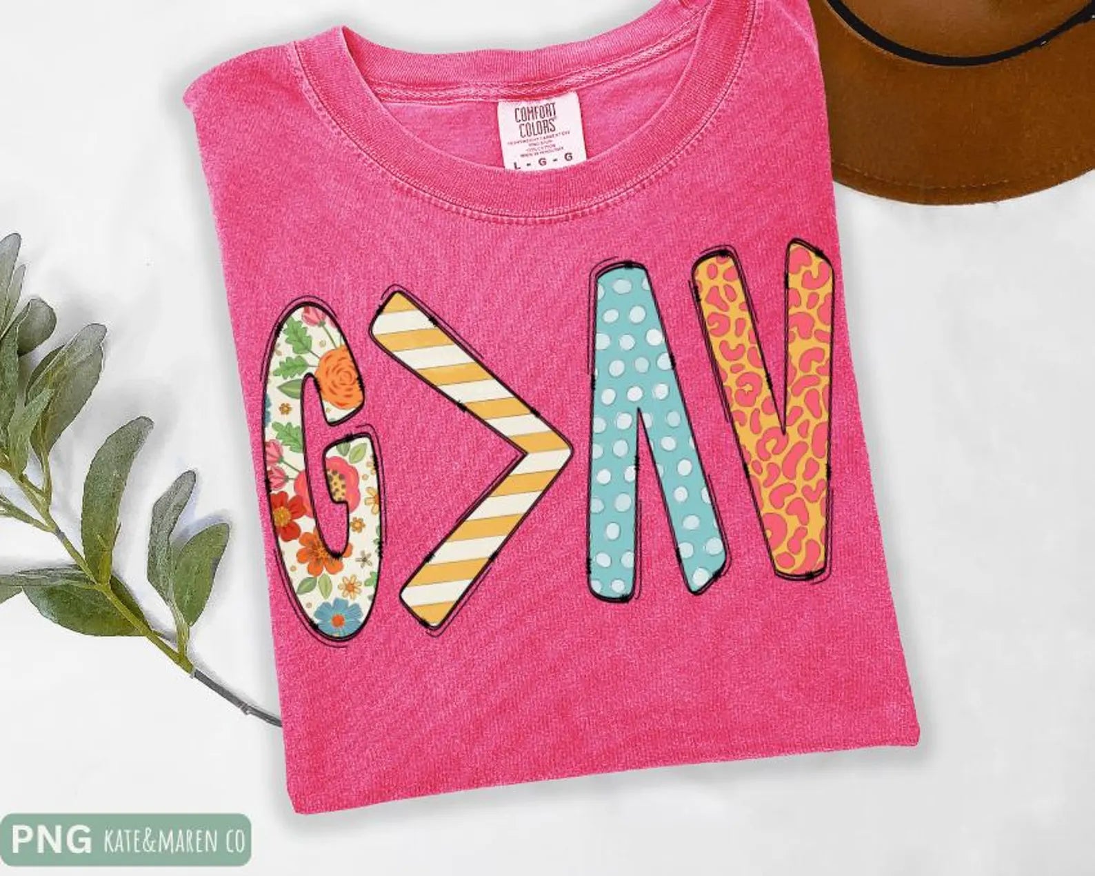 DTF Full Color Transfer - God Is Greater Than