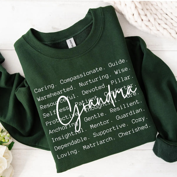 DTF Full Color TShirt Transfer - Grandma - (Black or White)