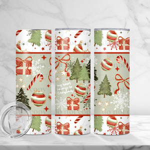 Skinny Tumbler Sublimation Wrap - My Heart Belongs To Christmas