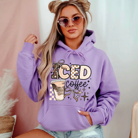 DTF Full Color TShirt Transfer - Iced Coffee (Neutrals or Pinks)