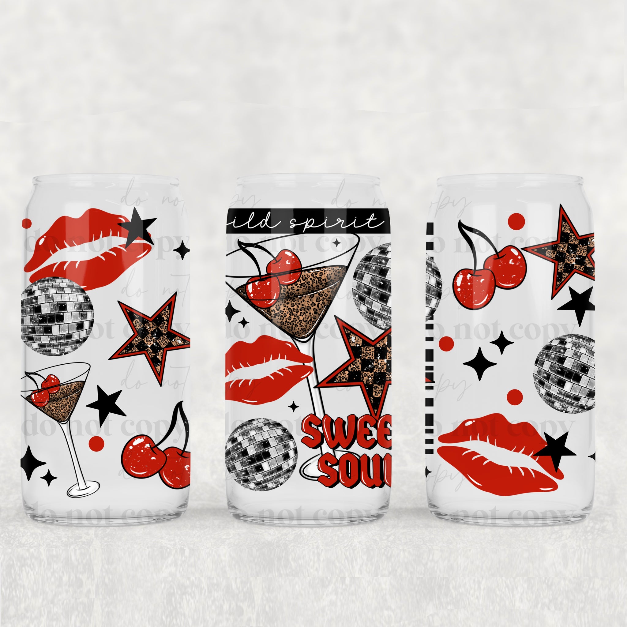 16oz UV DTF Wrap - Wild Spirit Sweet Soul