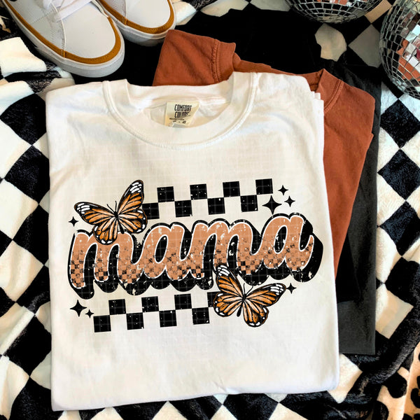 DTF Full Color TShirt Transfer - Mama/Mini Monarch Butterfly