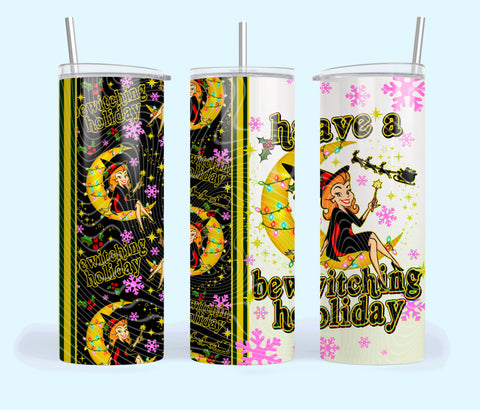 Skinny Tumbler Sublimation Wrap - Have A Bewitching Holiday