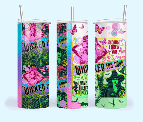 Skinny Tumbler Sublimation Wrap - Wicked