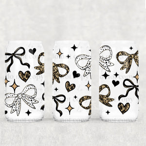 16oz UV DTF Wrap - Polka Dot Camo Bows