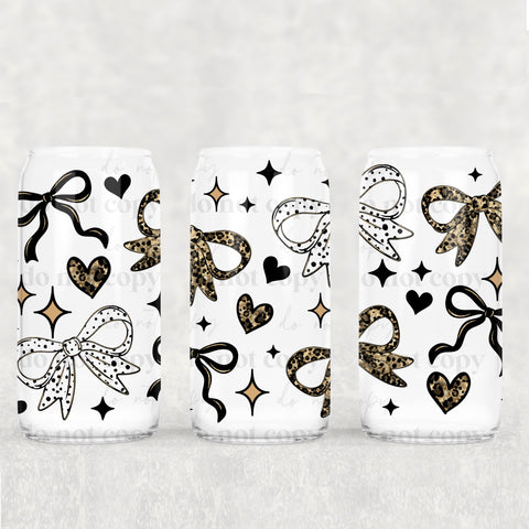 16oz UV DTF Wrap - Polka Dot Camo Bows