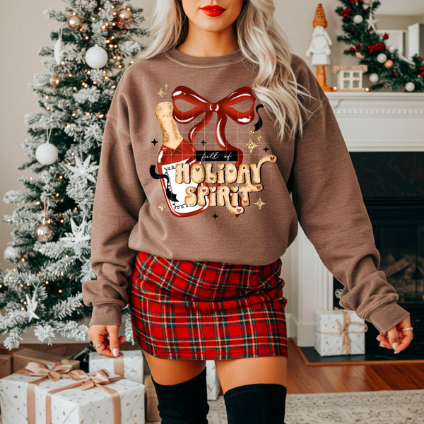 DTF Full Color TShirt Transfer - Holiday Spirit (Red or Pink Design)