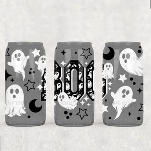 16oz UV DTF Wrap - Black Boo w/Ghosts