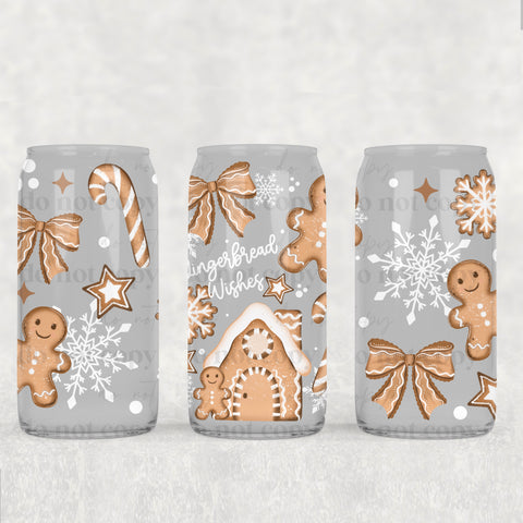 16oz UV DTF Wrap - Gingerbread Wishes