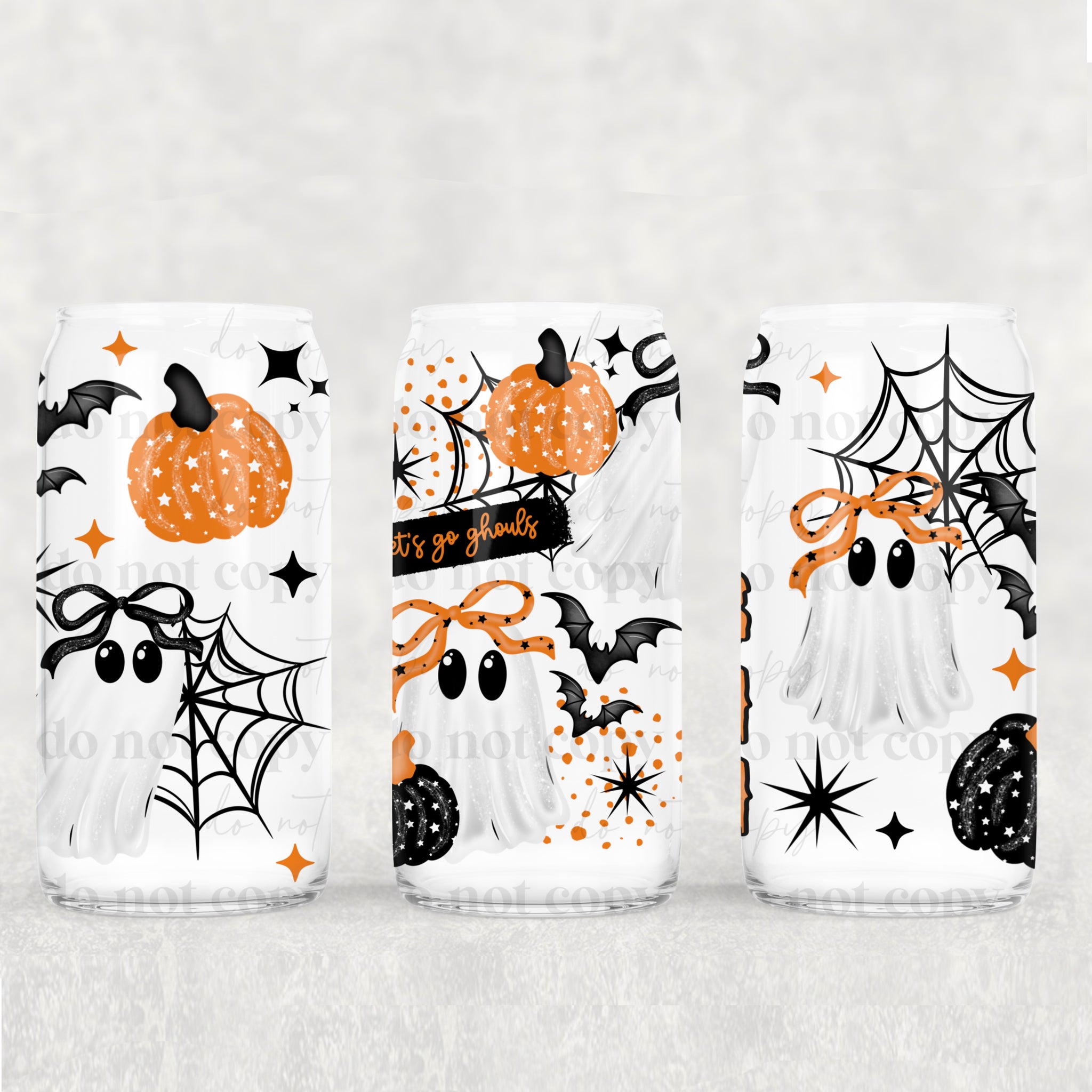 16oz UV DTF Wrap - Let's Go Ghouls