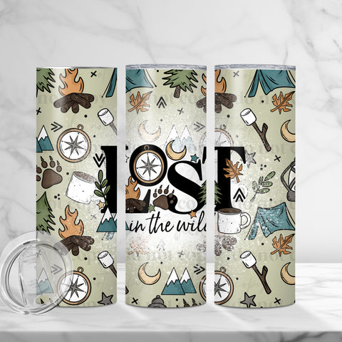 Skinny Tumbler Sublimation Wrap - LOST