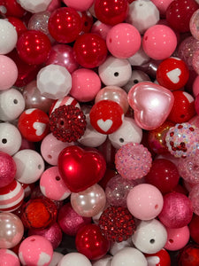 20mm Acrylic Beads - Love Is In the Air